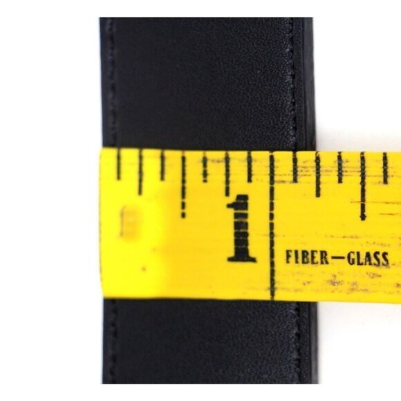 Nike BLACK WHITE GENUINE LEATHER 1 1/4"Wd CASUAL DRESS REVERSIBLE BELT Sz XS (X7 - Picture 11 of 15